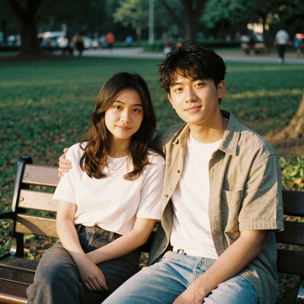 Flirting illustration